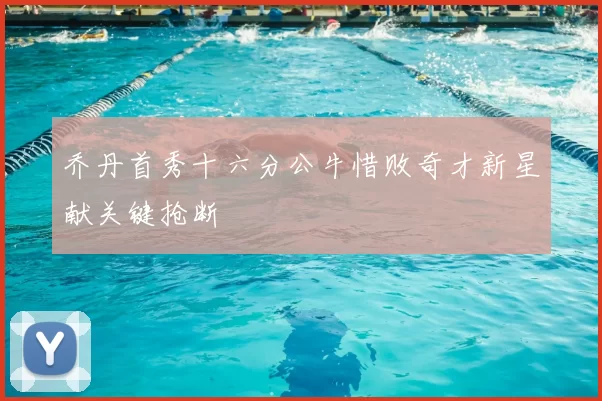 乔丹首秀十六分公牛惜败奇才新星献关键抢断