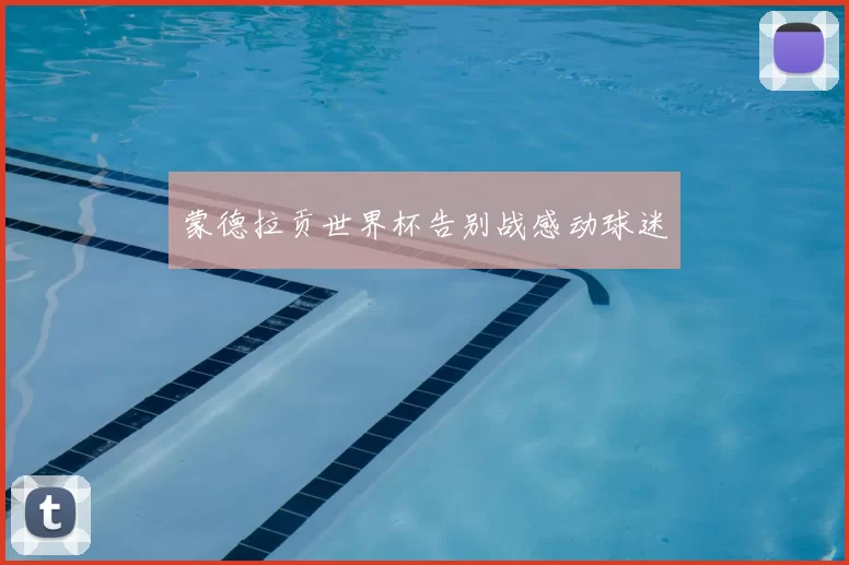 蒙德拉贡世界杯告别战感动球迷