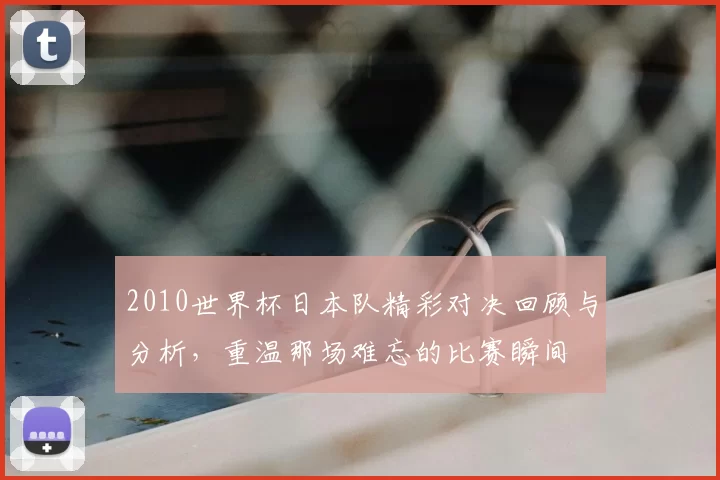 2010世界杯日本队精彩对决回顾与分析,重温那场难忘的比赛瞬间