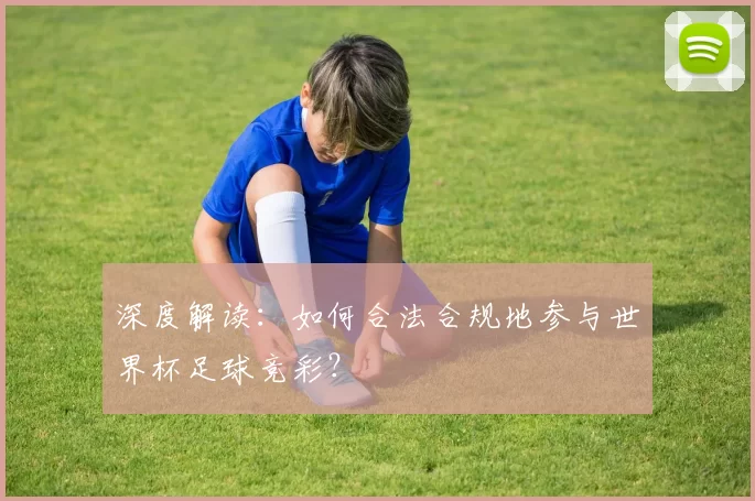 深度解读：如何合法合规地参与世界杯足球竞彩？