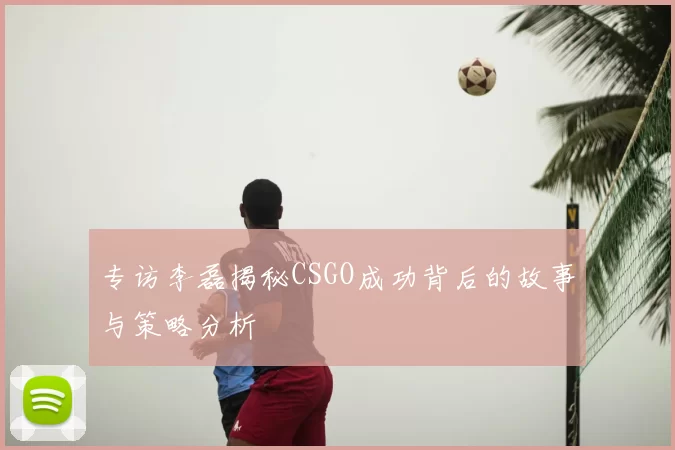 专访李磊揭秘CSGO成功背后的故事与策略分析