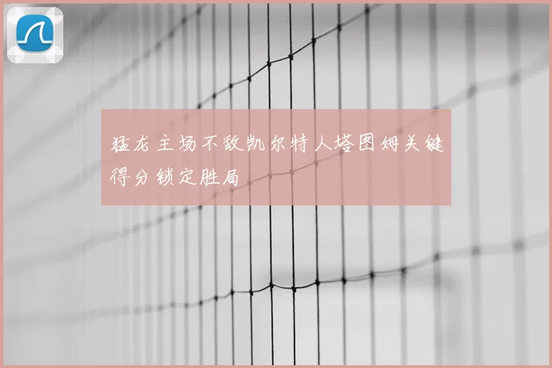 猛龙主场不敌凯尔特人塔图姆关键得分锁定胜局